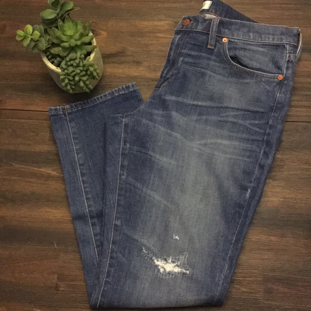 Madewell slim boyjean straight leg size 31